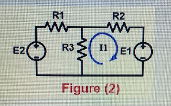 Solved R1 M R2 w E2 R3 11 E1 Figure (2) الاموال For the | Chegg.com