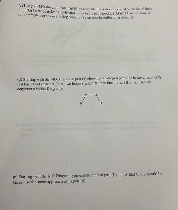 Solved A) Construct The Molecular Orbital Diagram For An AH | Chegg.com