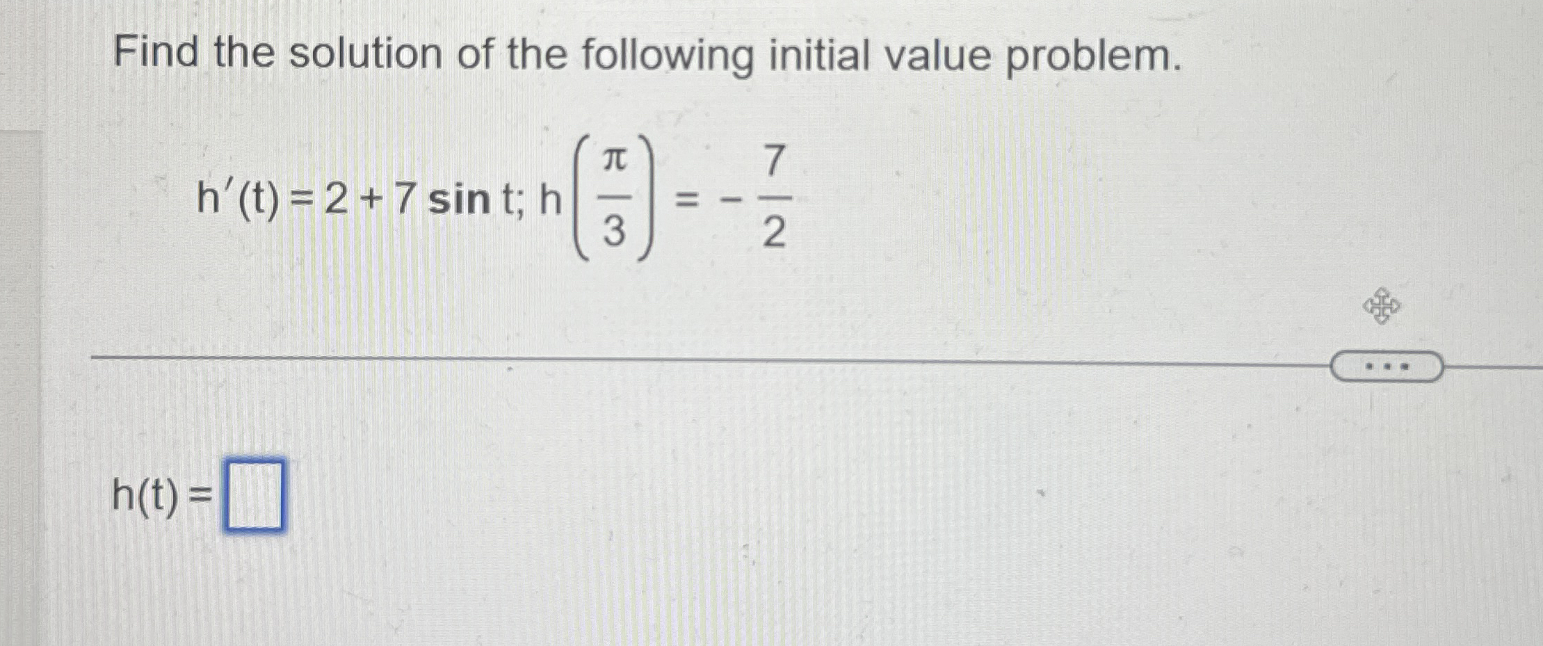 Solved Find the solution of the following initial value | Chegg.com