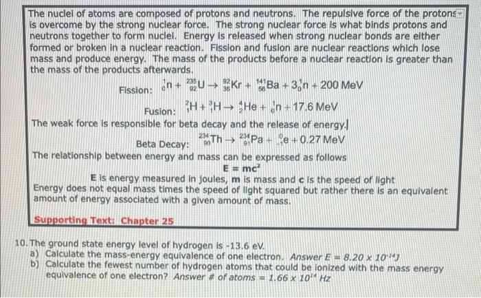 Solved Use the energy level diagram to the right to answer | Chegg.com