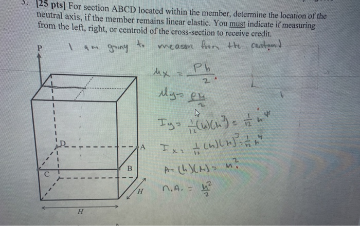 Solved 3. 125 pts] For section ABCD located within the | Chegg.com