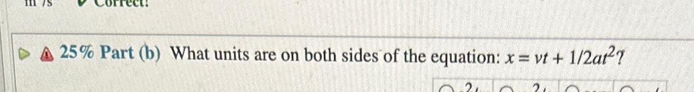 Solved What units are on both sides of the equation: | Chegg.com