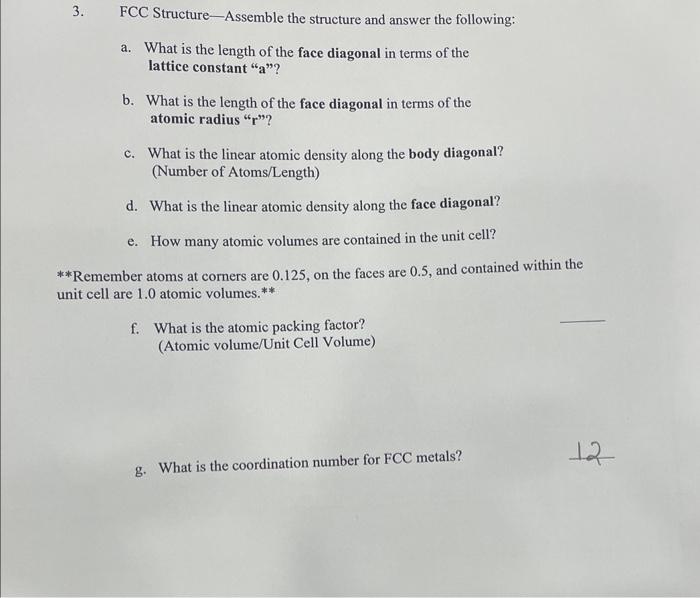 Solved For review, use the textbook to review the crystal