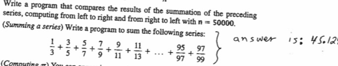 Solved Write a program that computes the results of the | Chegg.com