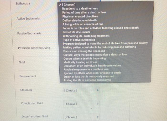 Solved Euthanasia Active Euthanasia Passive Euthanasia | Chegg.com