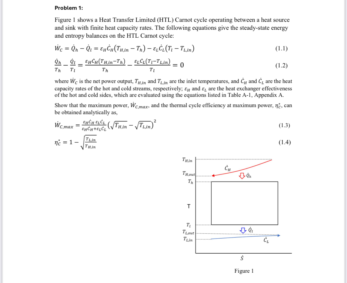 Solved Problem 1:Figure 1 ﻿shows a Heat Transfer Limited | Chegg.com