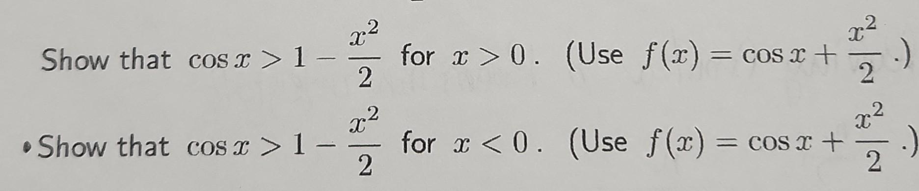 cos2 x 2 cos x 1 0