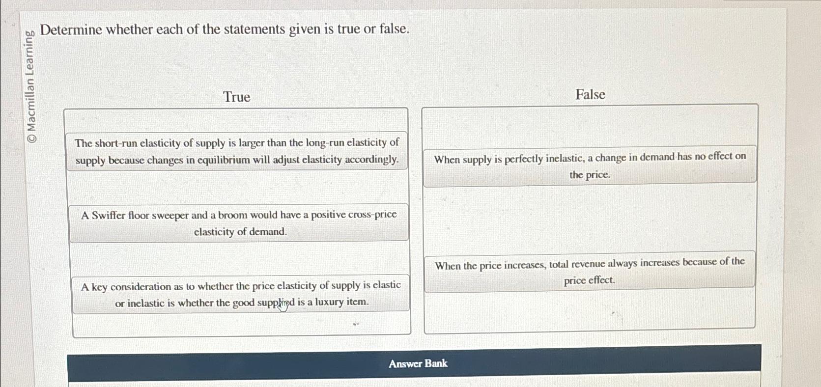 Solved of Determine whether each of the statements given is | Chegg.com
