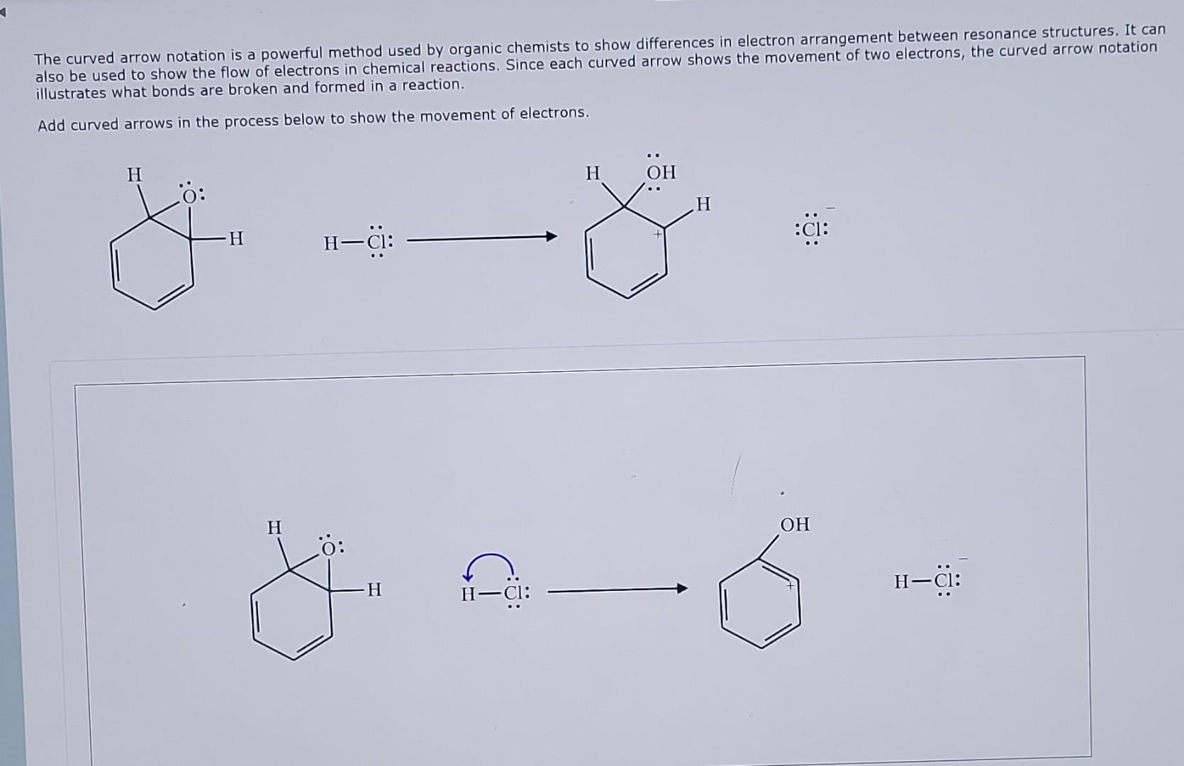 Solved The curved arrow notation is a powerful method used