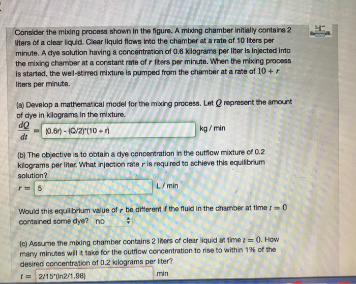Solved Consider the mixing process shown in the figure. A | Chegg.com