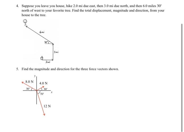 Solved 1. Assume The Four Vectors Below Are All 5.0 M Long. | Chegg.com