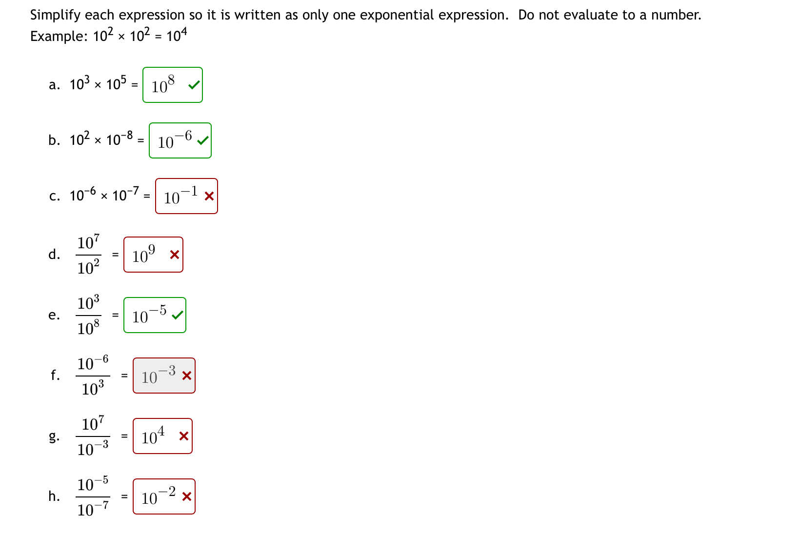 Solved Simplify each expression so it is written as only one | Chegg.com