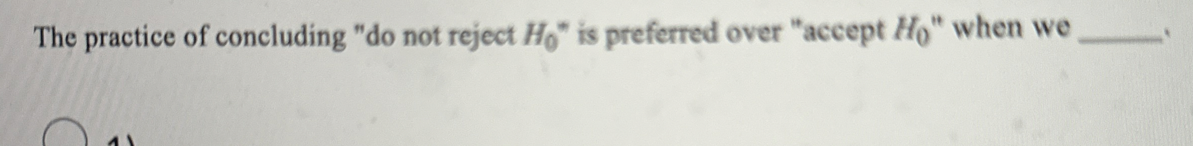 The practice of concluding 