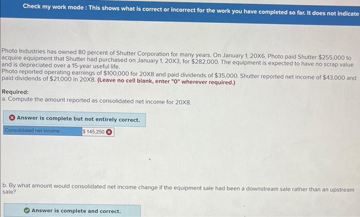 Solved Assume the following year 2 income statement for