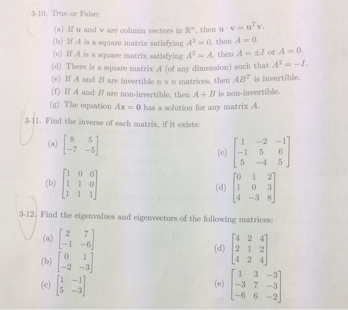 Solved 3 7 Determine Whether V Is A Linear Combination O Chegg Com