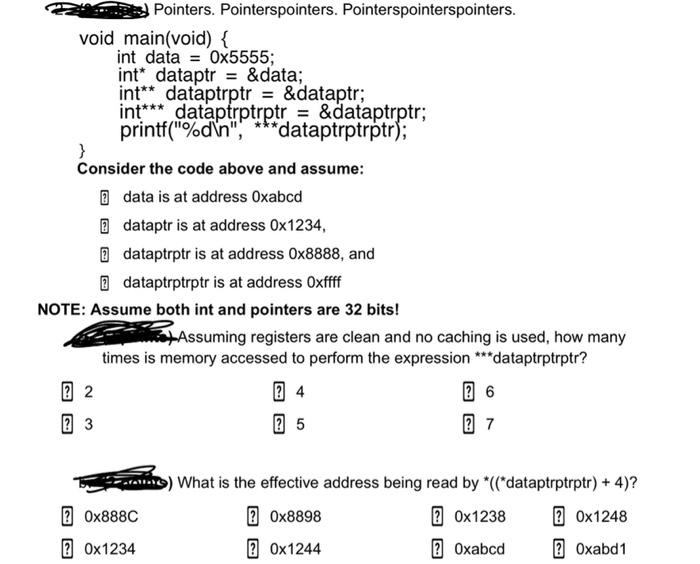 Solved Pointers. Pointerspointers. Pointerspointerspointers. | Chegg.com