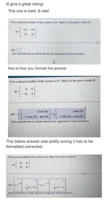 Solved I WILL give thumbs up. The top photo is the problem I | Chegg.com