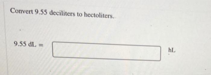 Perform Each Conversion From One Metric Unit Of Chegg Com