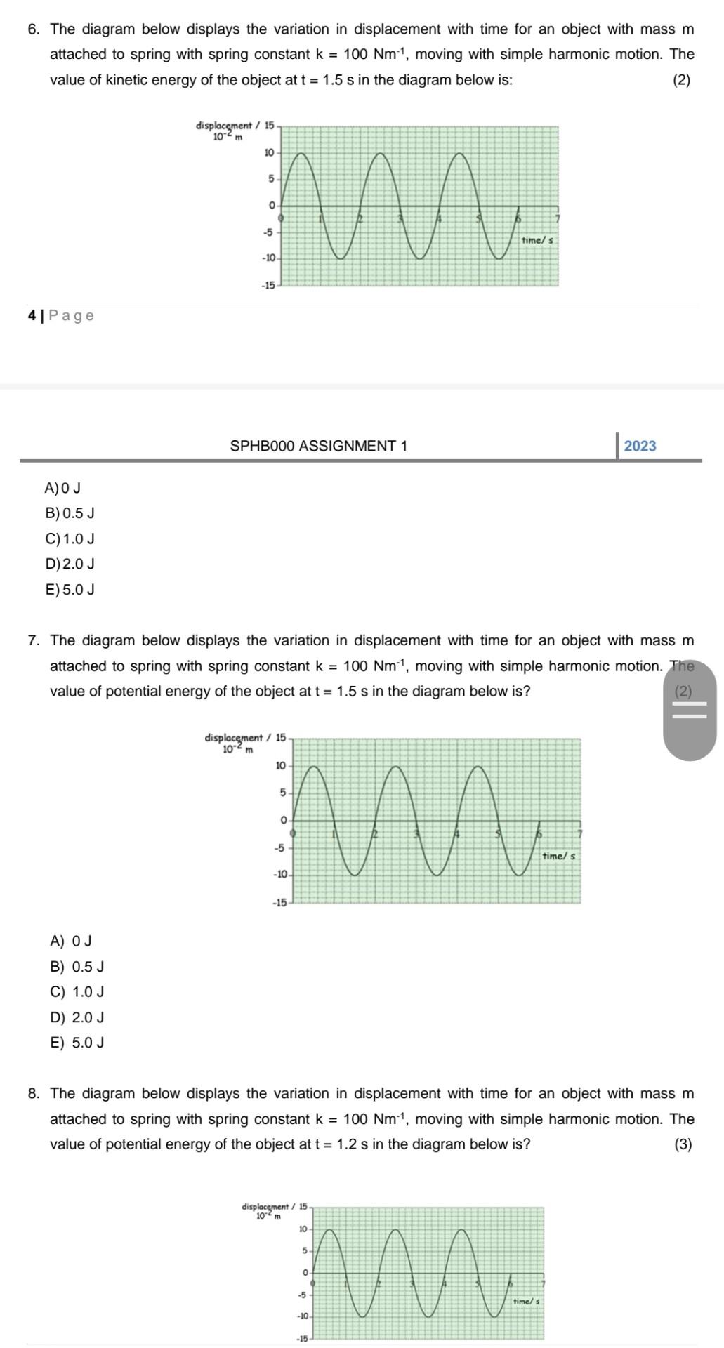Solved 6. The diagram below displays the variation in | Chegg.com