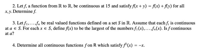 Solved These questions are from real analysis based on | Chegg.com