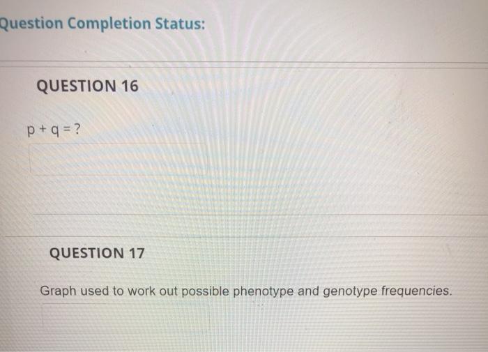 Solved Question Completion Status: QUESTION 16 p + q = ? | Chegg.com