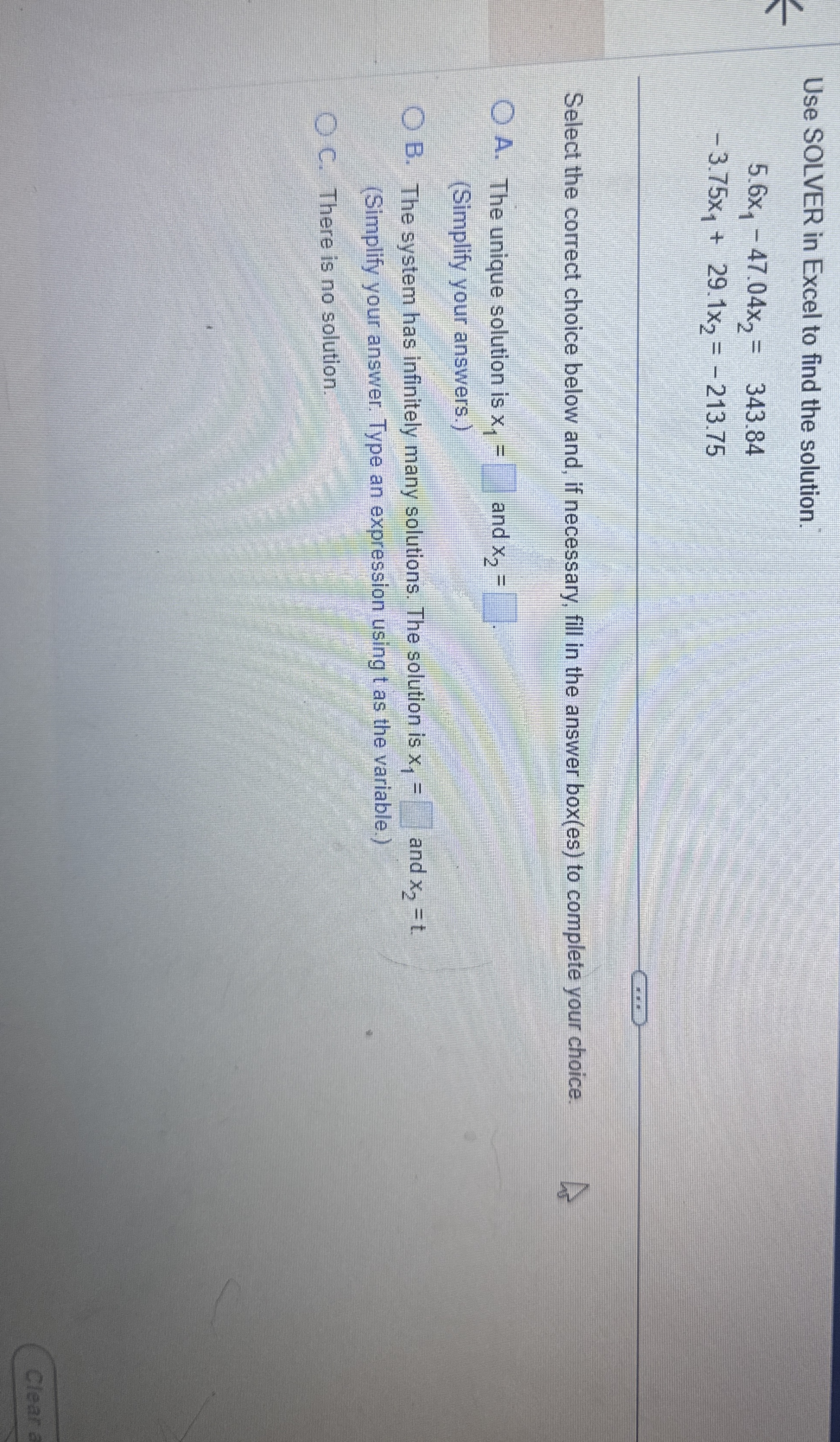 Solved Use SOLVER in Excel to find the | Chegg.com