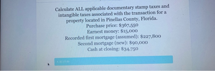 Solved Calculate ALL applicable documentary stamp taxes and