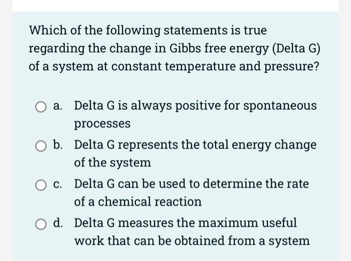 Solved Which of the following statements is true regarding | Chegg.com