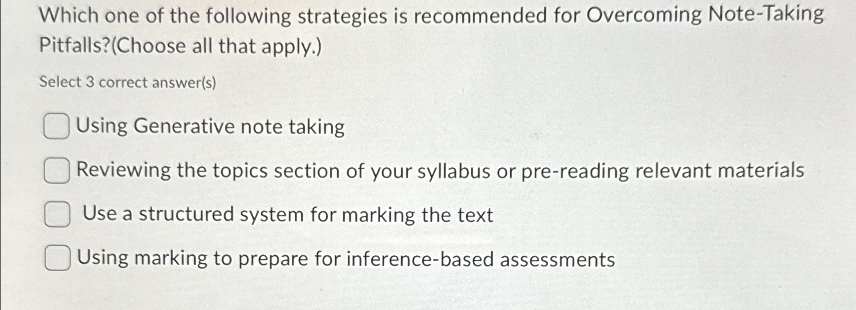 Solved Which one of the following strategies is recommended | Chegg.com