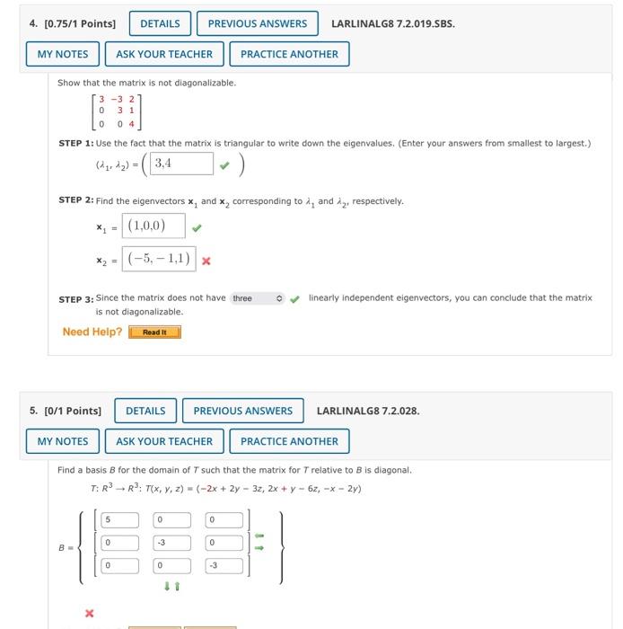 Solved 4. [0.75/1 Points) DETAILS PREVIOUS ANSWERS | Chegg.com