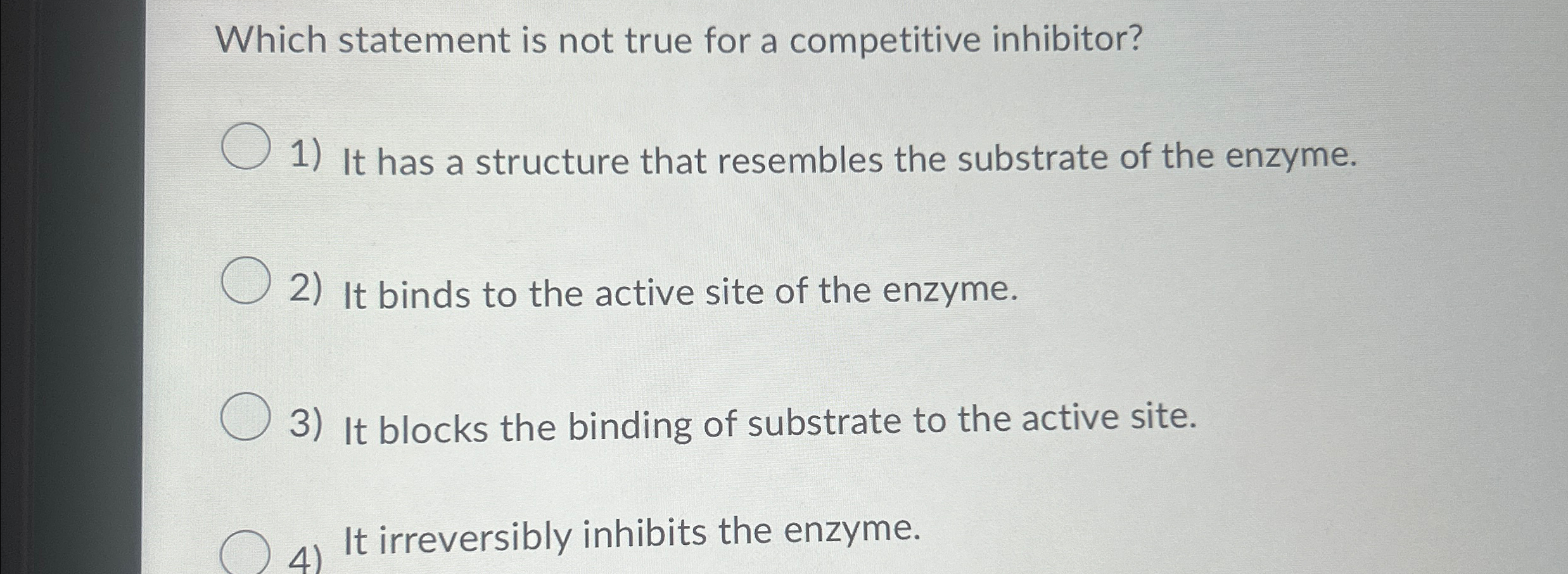 Solved Which statement is not true for a competitive | Chegg.com