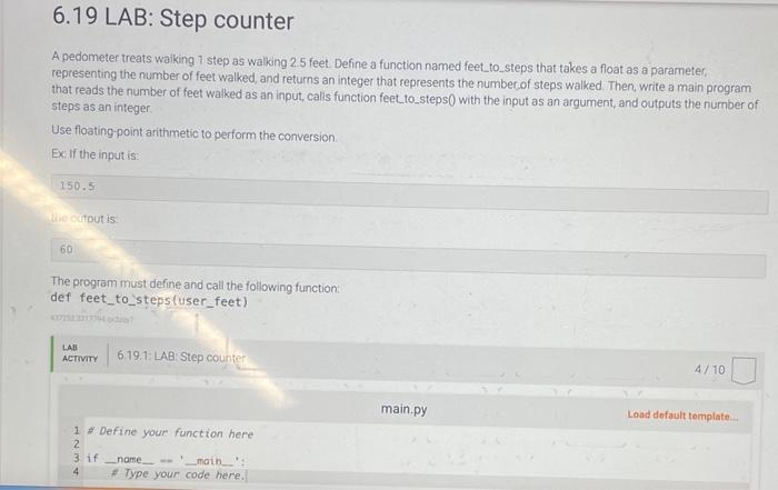 Solved help in python please. A pedometer treats walking 1 | Chegg.com
