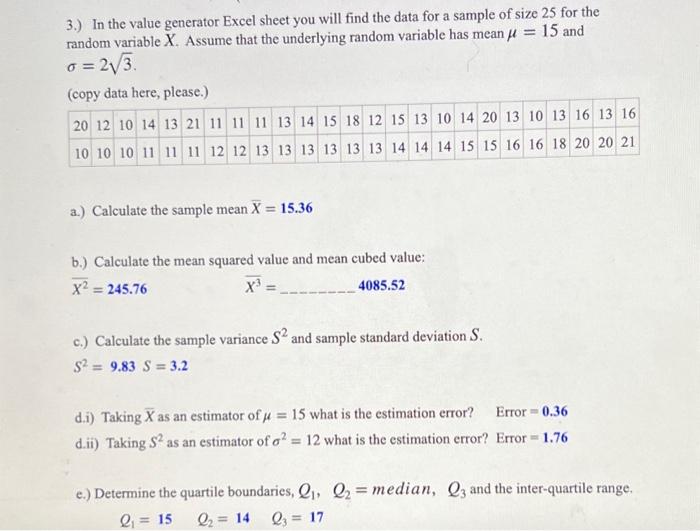 Solved can you PLEASE answer all parts of question 3? most | Chegg.com