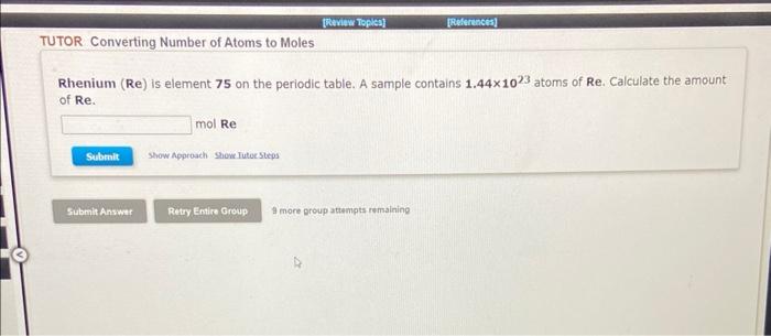 Solved Rhenium (Re) is element 75 on the periodic table. A | Chegg.com