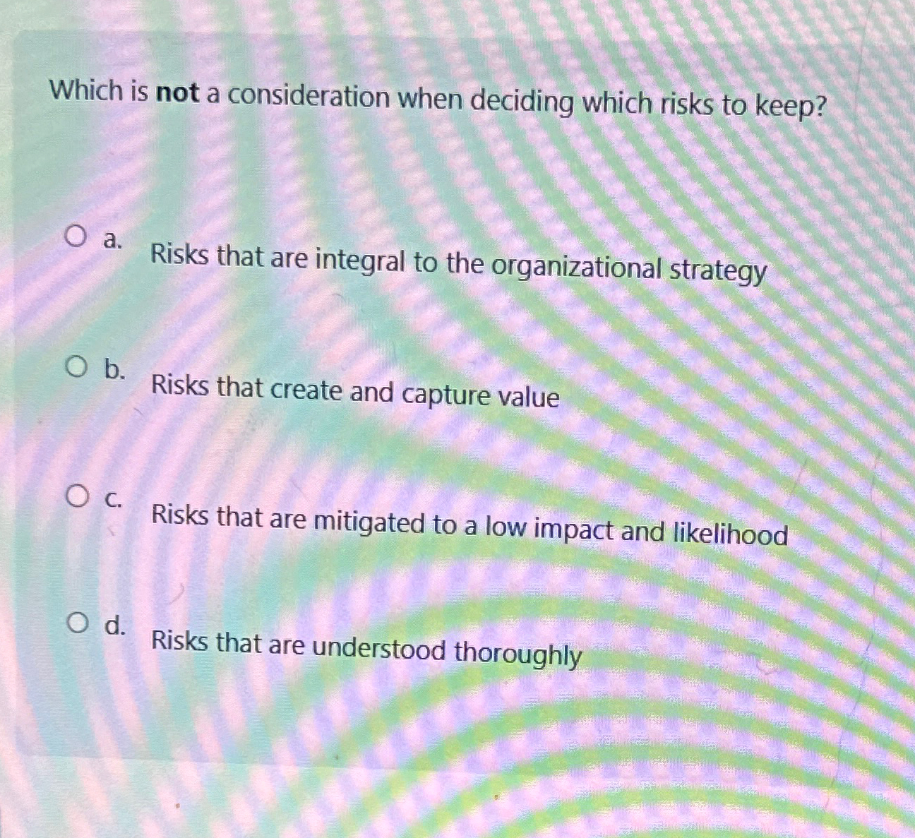 Solved Which is not a consideration when deciding which | Chegg.com