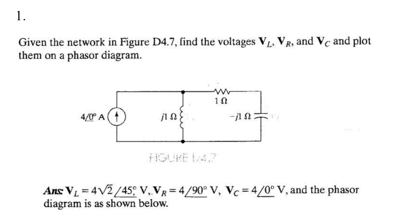 Solved Given the network in Figure D4.7, ﻿find the voltages | Chegg.com