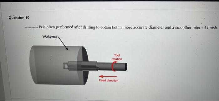 Solved is is often performed after drilling to obtain both a | Chegg.com