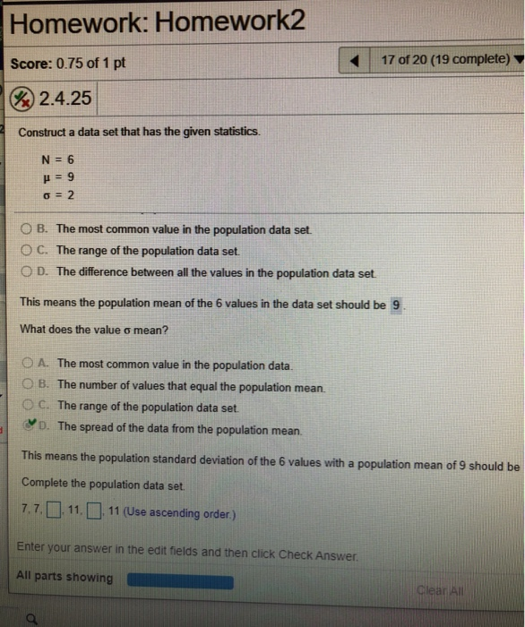 Solved Homework Homework2 Score 0 75 Of 1 Pt 17 Of 20 19 Chegg