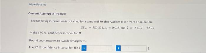 Solved The following information is obtained for a sample of | Chegg.com