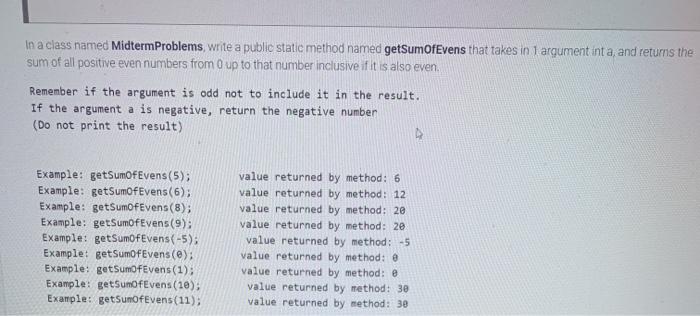 Solved In Java, | Chegg.com