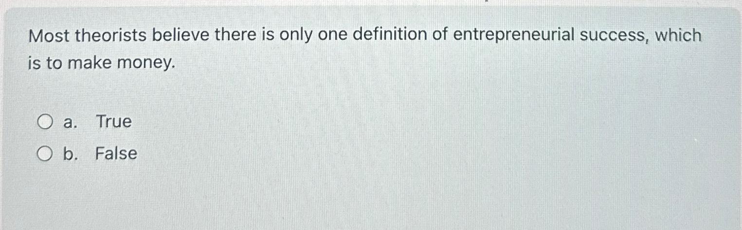 Solved Most theorists believe there is only one definition | Chegg.com