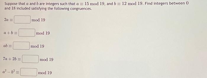 Solved Suppose That A And B Are Integers Such That | Chegg.com