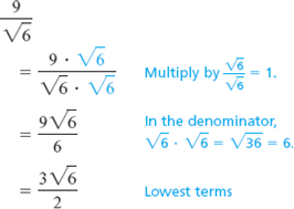 Solved: Rationalize each denominator. See Examples.EXAMPLE Rati ...