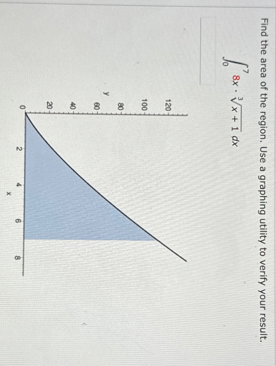 Solved Find the area of the region. Use a graphing utility | Chegg.com
