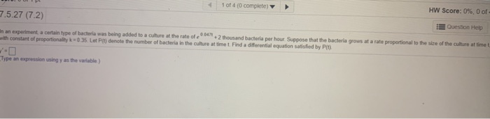 Solved Question Help In an experiment a certain type of | Chegg.com