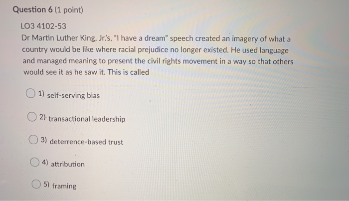 i have a dream speech main points