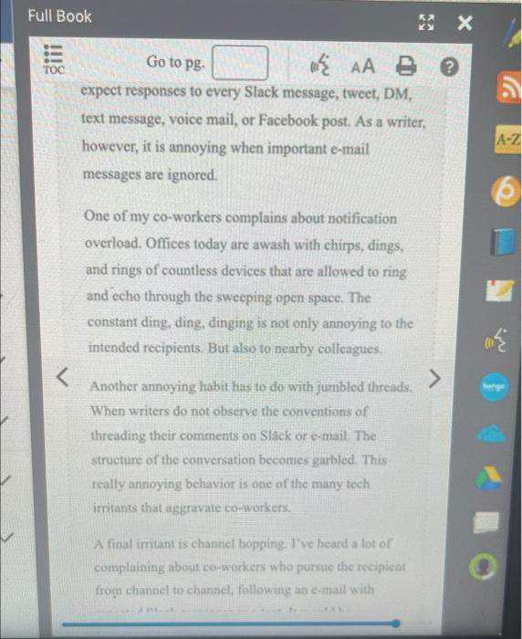 Your Task Analyze the following poorly written | Chegg.com
