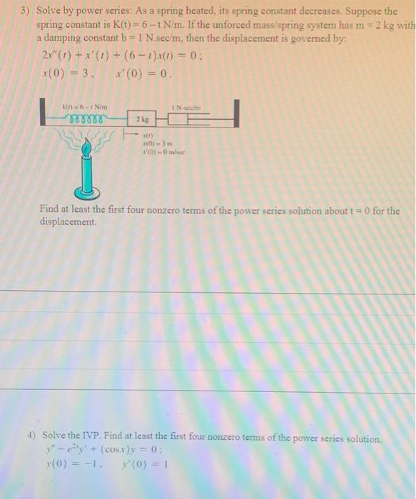 Solved PLEASE SHOW ALL YOUR WORK AND ANSWER THESE PROBLEMS | Chegg.com