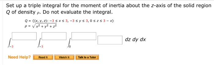 moment of inertia formula integration moment of inertia formula integration