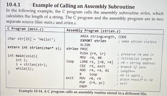 Solved Write an assembly program that calls the following C | Chegg.com